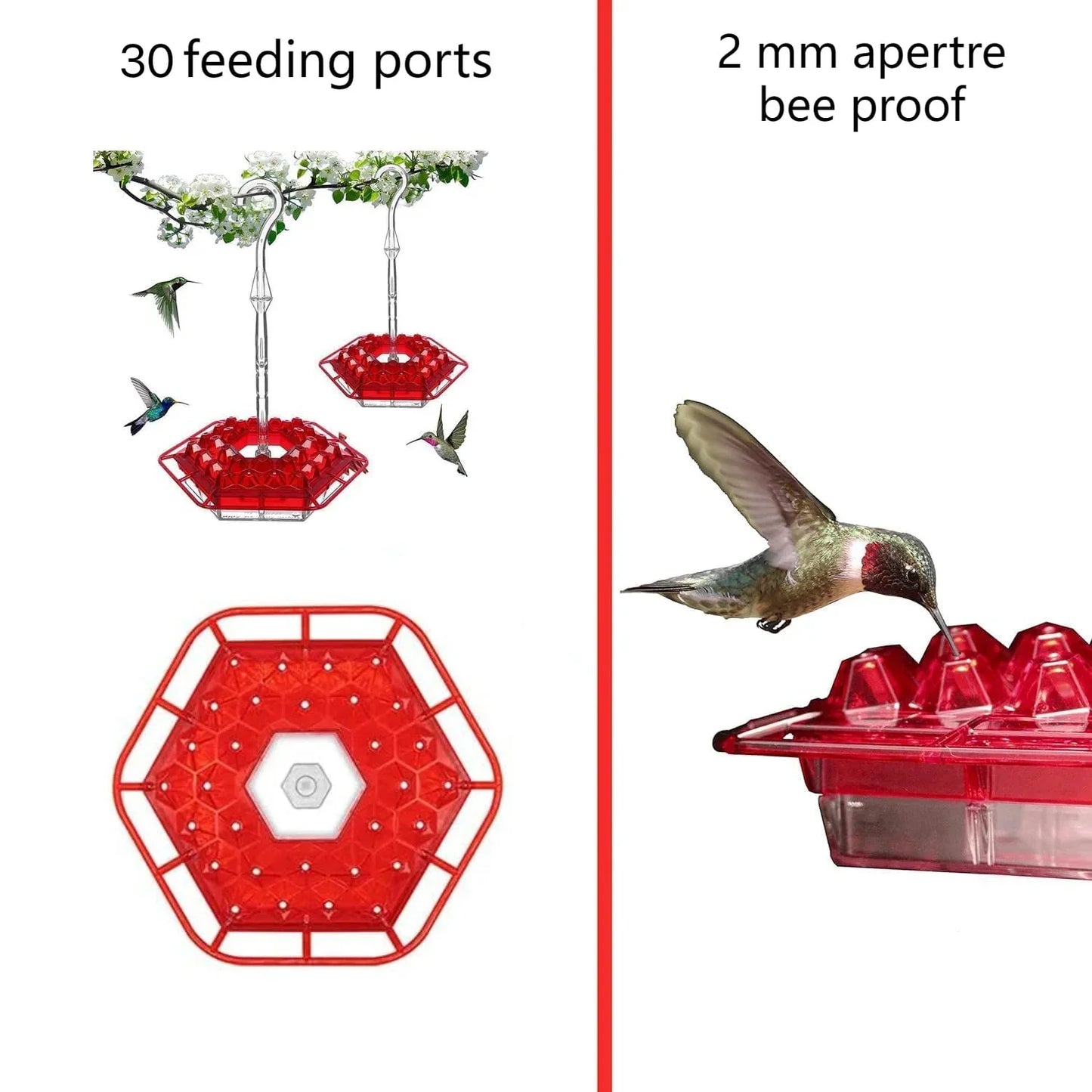 Hummingbird Feeders for Outdoors Hanging - LAST DAY SALE-60% OFF