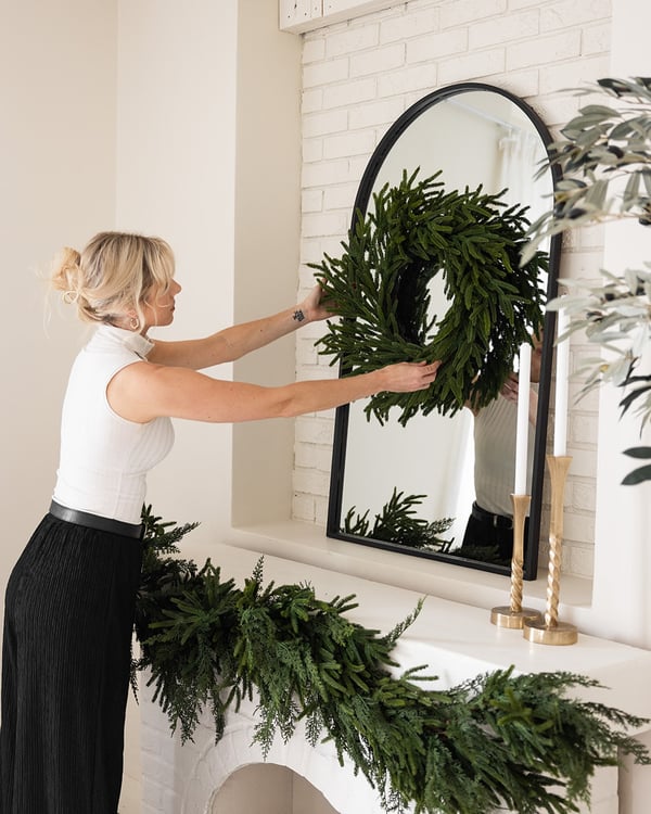 Natural Christmas Greenery - Real Touch Norfolk Pine Garland