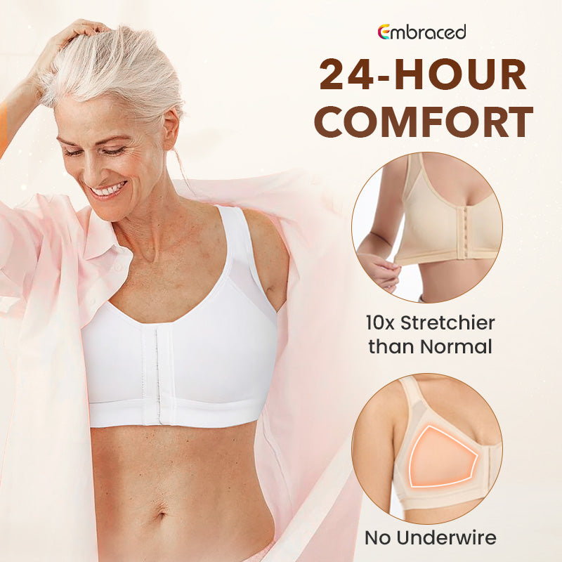 Embraced - Comfortable & Supporting Front Hook Bra - LAST DAY 70% OFF