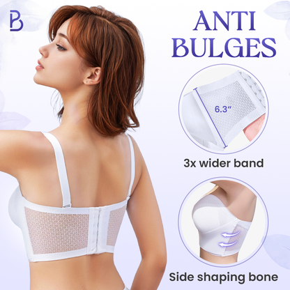 BreezyPush - Breathable Non-Slip Strapless Front Buckle Push-Up Bra -Hot Sale 50% Off