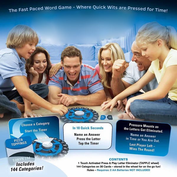 Word Game | Fast-Paced Family Board Game| Learning Game Great for All Ages