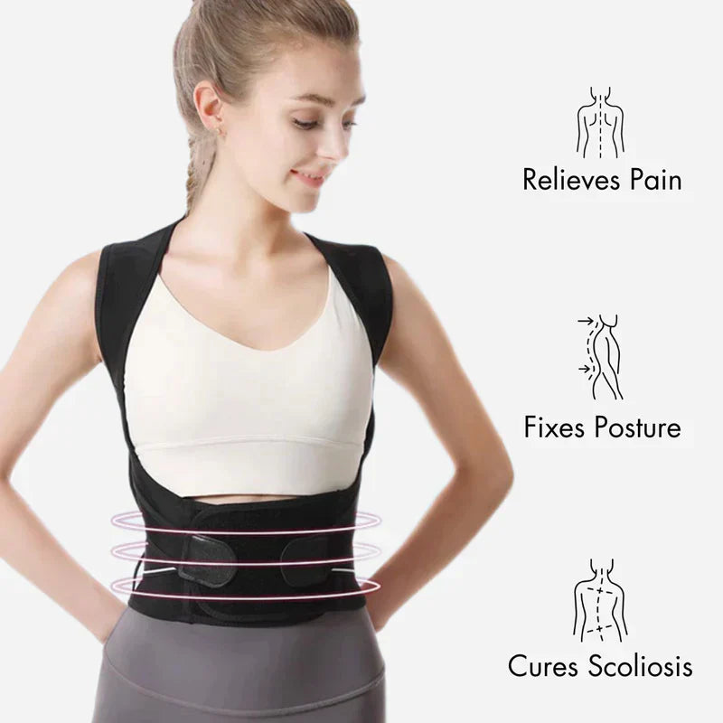 Adjustable Back Posture Belt Office Home Gym Unisex - Hot Sale 60% Off