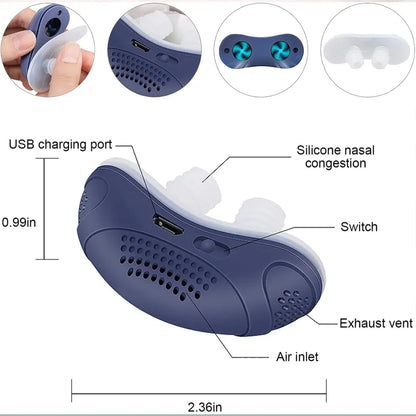 THE FIRST HOSELESS, MASKLESS, MICRO-CPAP ANTI SNORING