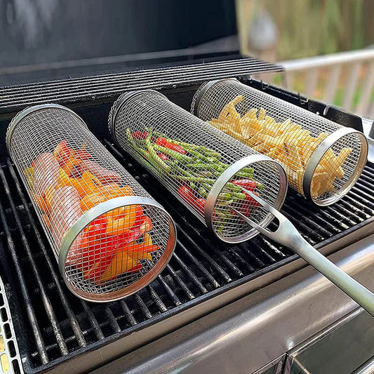 Rolling Grilling Basket - Hot Sale 50% Off