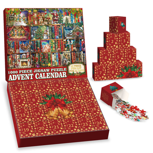 Christmas Scavenger Hunt Advent Calendar Jigsaw Puzzle 1000 Pieces