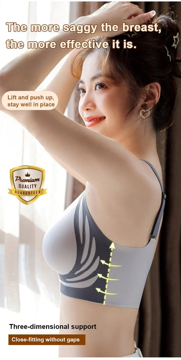 Lifting Anti-Sagging Wireless Push-up Bra