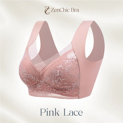 Lace anti-exposure seamless bra