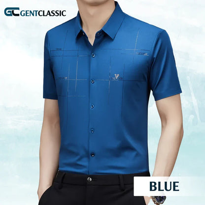 GentClassic - Men's Breathable Ice-Silk Stretch Shirt - Hot Sale 50% Off