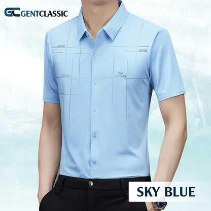 GentClassic - Men's Breathable Ice-Silk Stretch Shirt - Hot Sale 50% Off