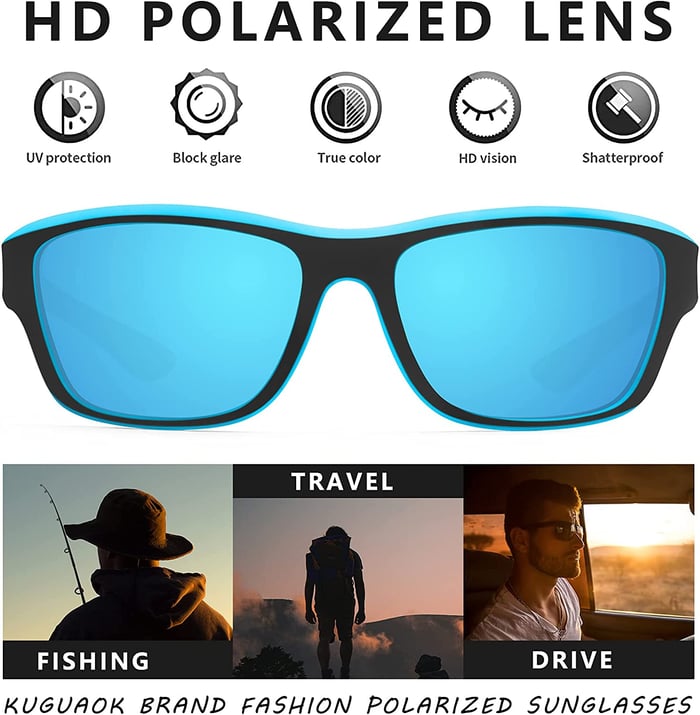 Men's Outdoor Sports Sunglasses with Anti-glare Polarized Lens 2024 - Hot Sale 50% Off