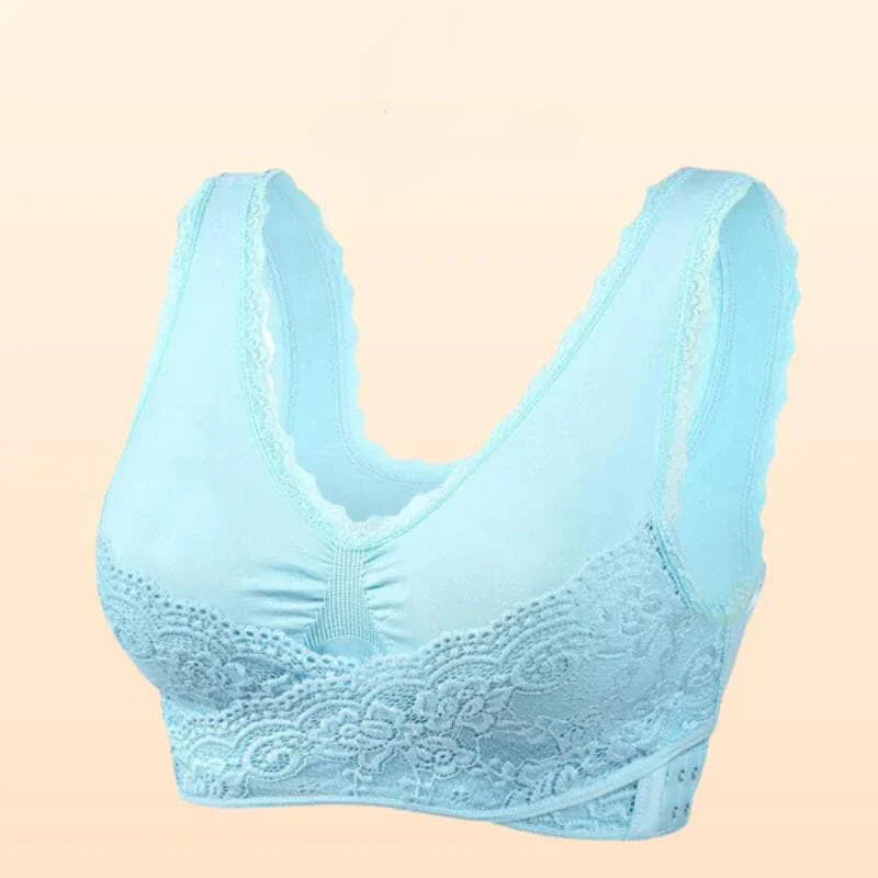 Comfy Corset Bra Front Cross Side Buckle Lace Bras