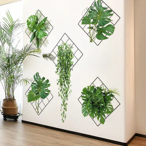 3D Green Plant Wall Sticker