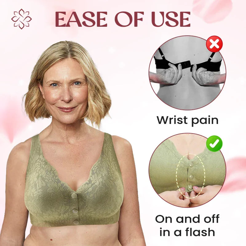 EveriCharm - Zero Feel Lace Full Coverage Front Closure Bra – LAST DAY SALE 70% OFF