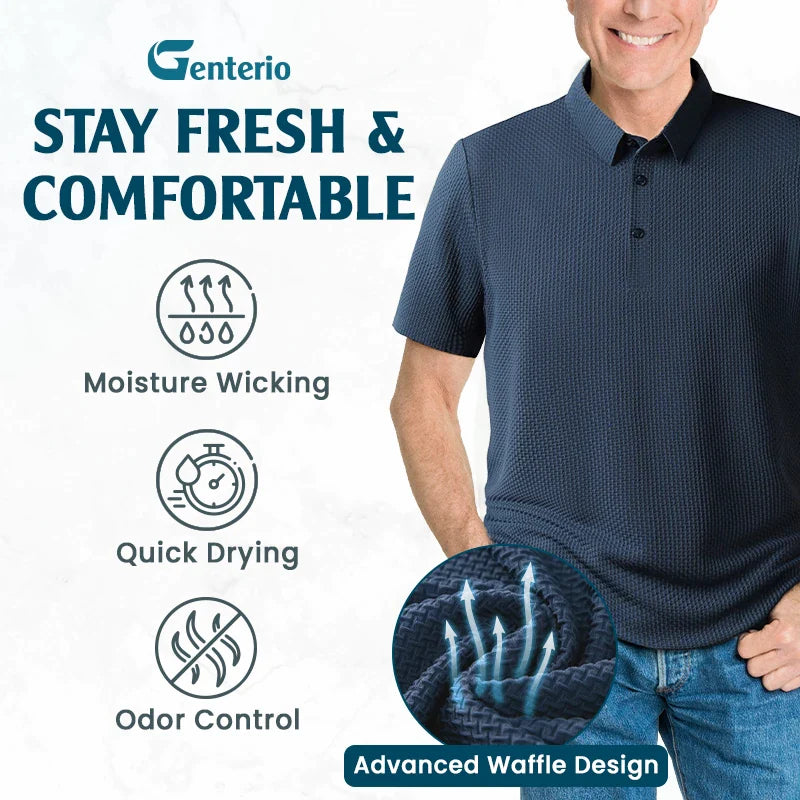 Genterio - Ice Silk Breathable Performance Polo Shirt