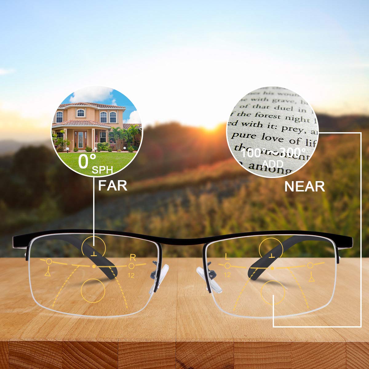 IntelliReaders Glasses - Seamless Focus and Adaptive Tint: Perfect Vision in Every Light