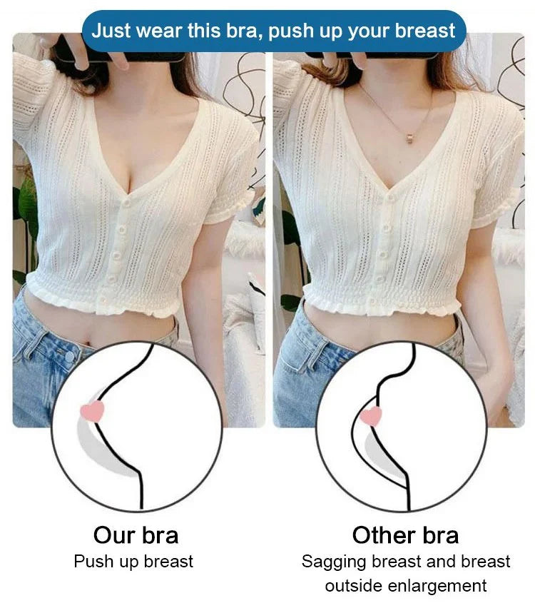 Super gather bra | Wireless Push-up Bra No more sagging breasts - Last Day 49% Off