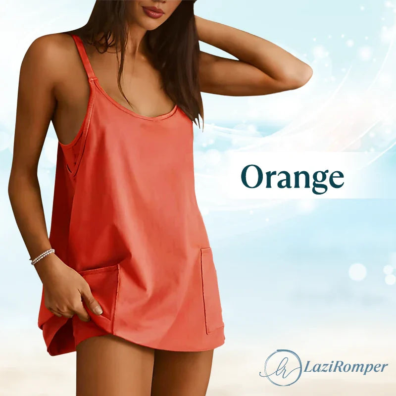 LaziRomper - Camisole Romper with Built-in Layers - Hot Sale 50% Off