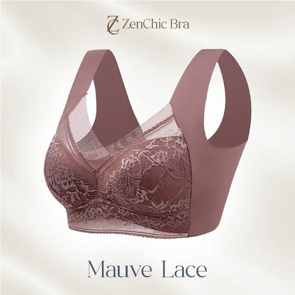 Lace anti-exposure seamless bra