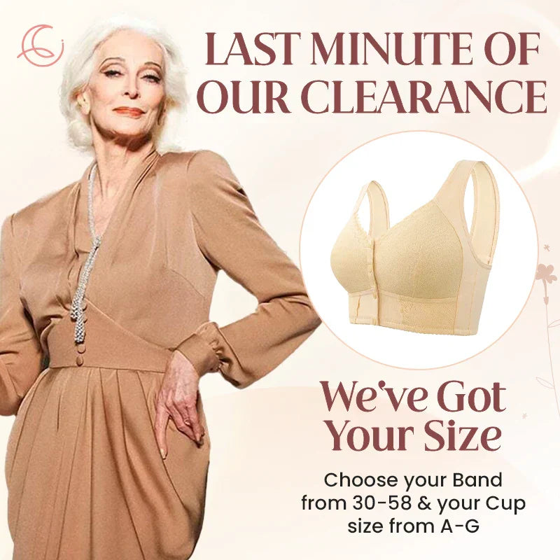 New Front Closure Breathable Bra for Seniors - Hot Sale 50% Off