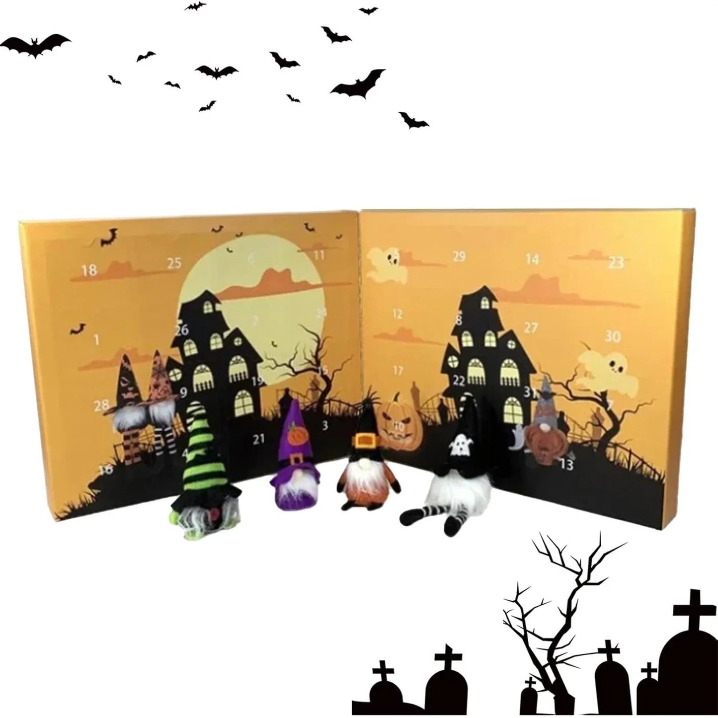 2024 Christmas and Halloween Gnome Advent Calendar