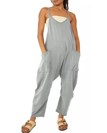 Wide Leg Jumpsuit with Pockets - Hot Sale 50% Off