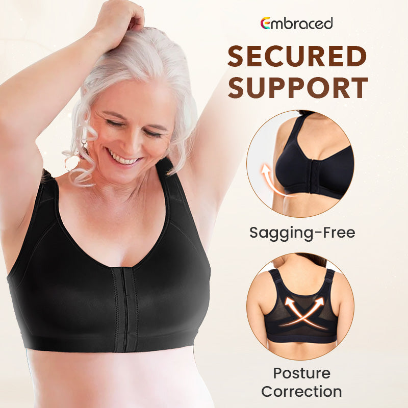 Embraced - Comfortable & Supporting Front Hook Bra - LAST DAY 70% OFF