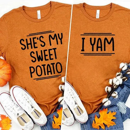 She's My Sweet Potato I Yam Matching T-shirts