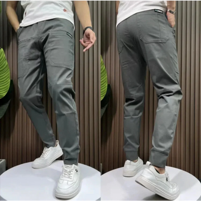 Men's High Stretch Multi-pocket Skinny Cargo Pants