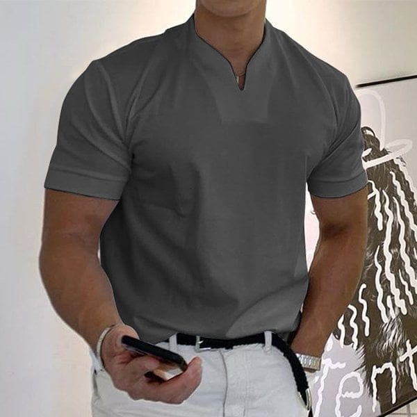 2024 Men Gentlemans business Short Sleeve Fitness T Shirt – Hot Sale 50% Off