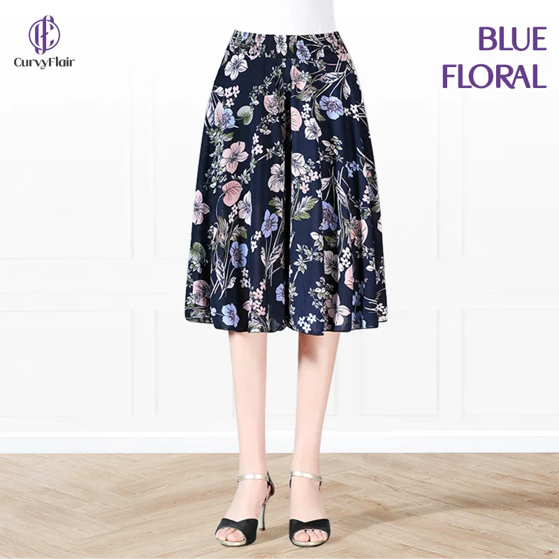 CurvyFlair - High Waist Wide Leg Pants