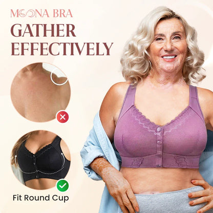 Moona Bra - Front Closure Breathable Bra for Seniors - Hot sale 50% Off