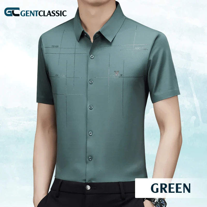 GentClassic - Men's Breathable Ice-Silk Stretch Shirt - Hot Sale 50% Off