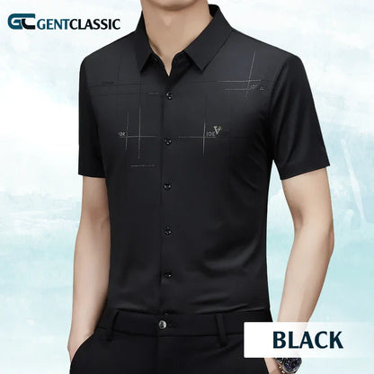 GentClassic - Men's Breathable Ice-Silk Stretch Shirt - Hot Sale 50% Off