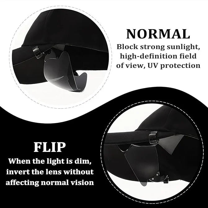 New Polarized Clip Cap Sunglasses