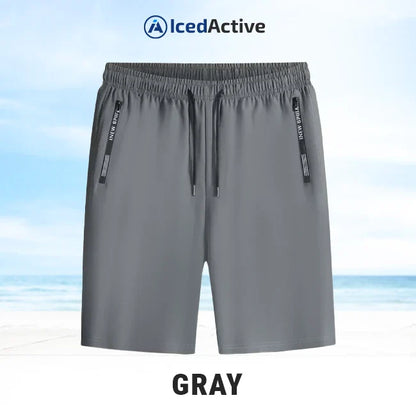 Unisex Ice Silk Quick Drying Stretch Shorts