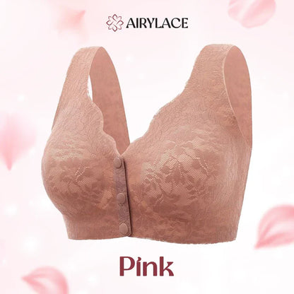 AiryLace - Zero Feel Lace Full Coverage Front Closure Bra – LAST DAY SALE 70% OFF