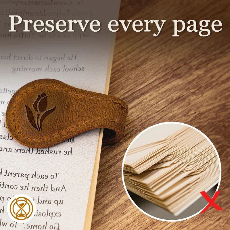 TimelessMark  - Personalized Magnetic Leather Bookmark - LAST DAY SALE 75% OFF