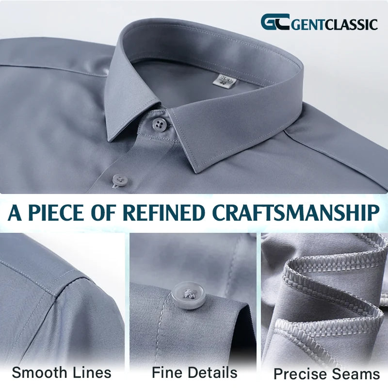 GentClassic - Men's Breathable Ice-Silk Stretch Shirt