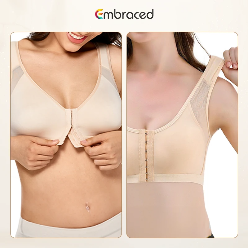 Embraced - Comfortable & Supporting Front Hook Bra - LAST DAY 70% OFF