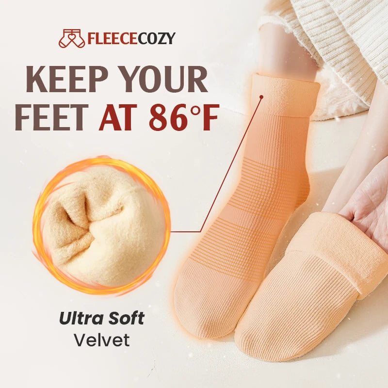 FleeceCozy - Ultra-Soft Velvet Slim Thermal Socks