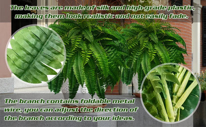 UV Resistant Lifelike Artificial Boston Fern – Hot Sale 50% Off