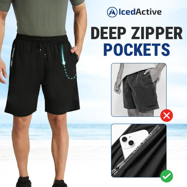 IcedActive - Ice Silk Quick Drying Stretch Shorts - Last Day Sale 70% OFF