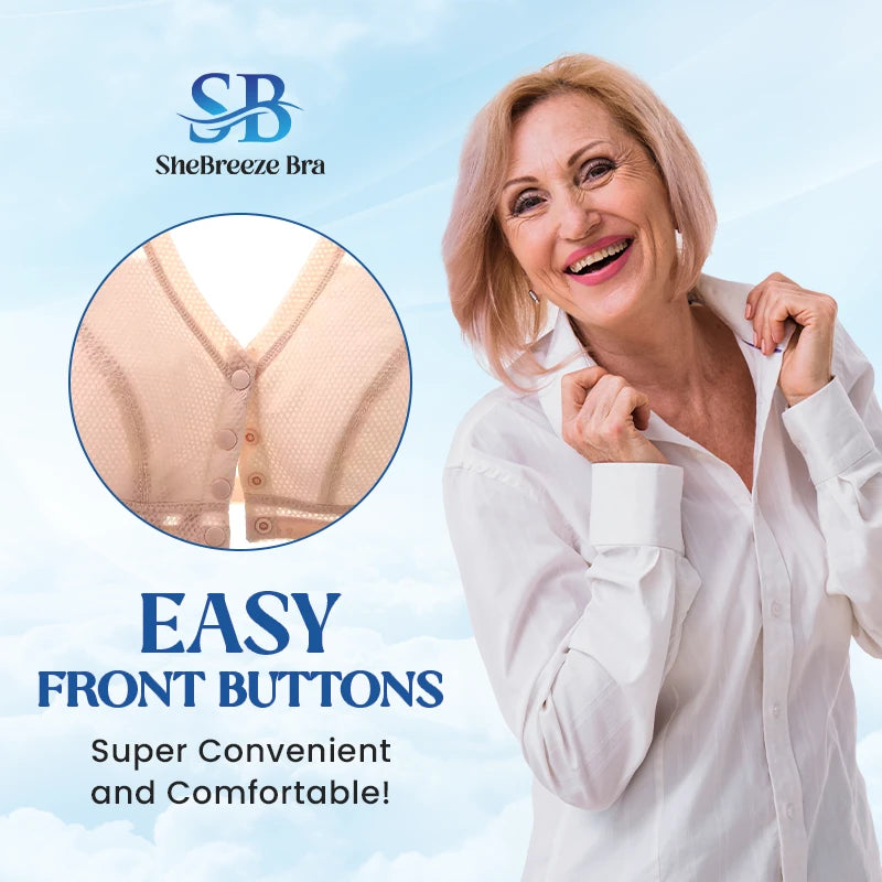 SheBreeze Bra - Ultimate Comfort & Convenience Bra for Seniors - Hot Sale 50% Off