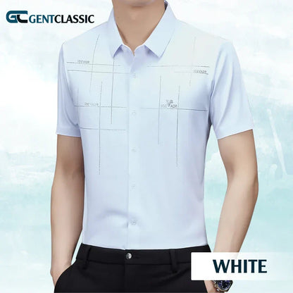 GentClassic - Men's Breathable Ice-Silk Stretch Shirt