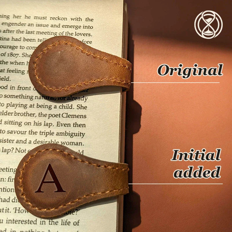 TimelessMark  - Personalized Magnetic Leather Bookmark - LAST DAY SALE 75% OFF