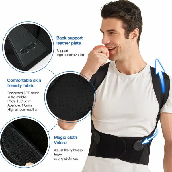 Adjustable Back Posture Belt Office Home Gym Unisex - Hot Sale 50% Off