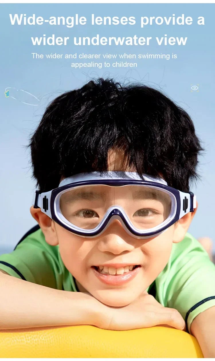 HD children's large frame waterproof and anti-fog swimming goggles - Hot Sale 50% Off