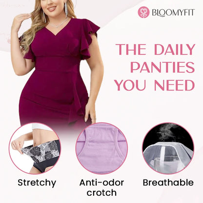 BloomyFit - High Waist Antibacterial Panties - Hot Sale 50% Off