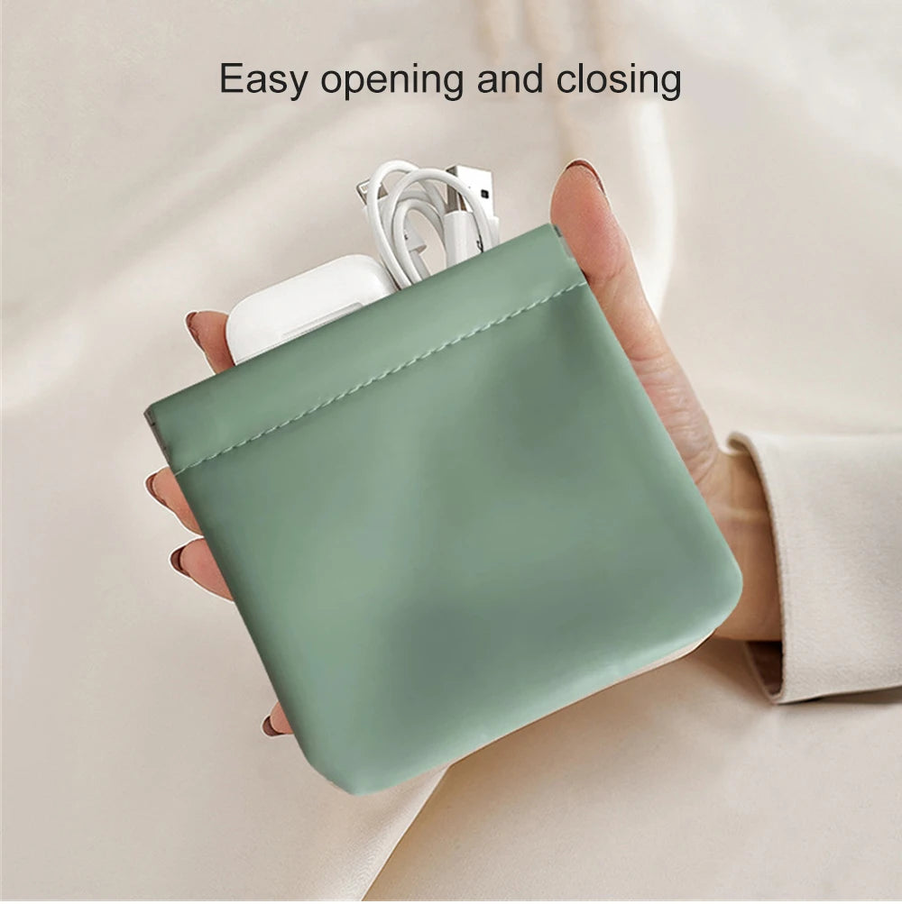 Pouchic - Personalized Snap Closure Leather Organizer Pouch - LAST DAY SALE 70% OFF