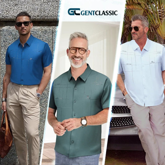 GentClassic - Men's Breathable Ice-Silk Stretch Shirt